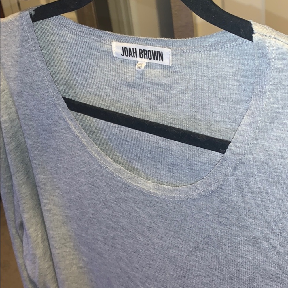 Joah Brown Long Sleeve T-Shirt Dress